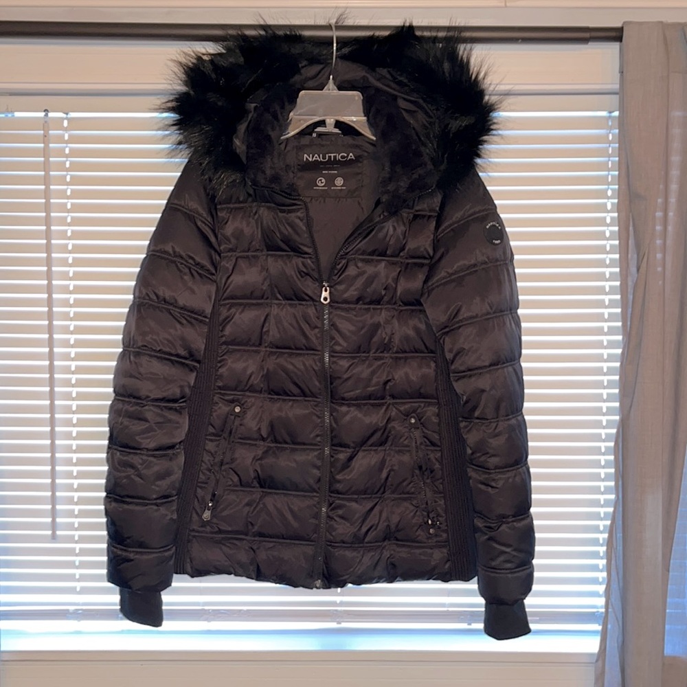 Nautica Puffer Jacket with Hood